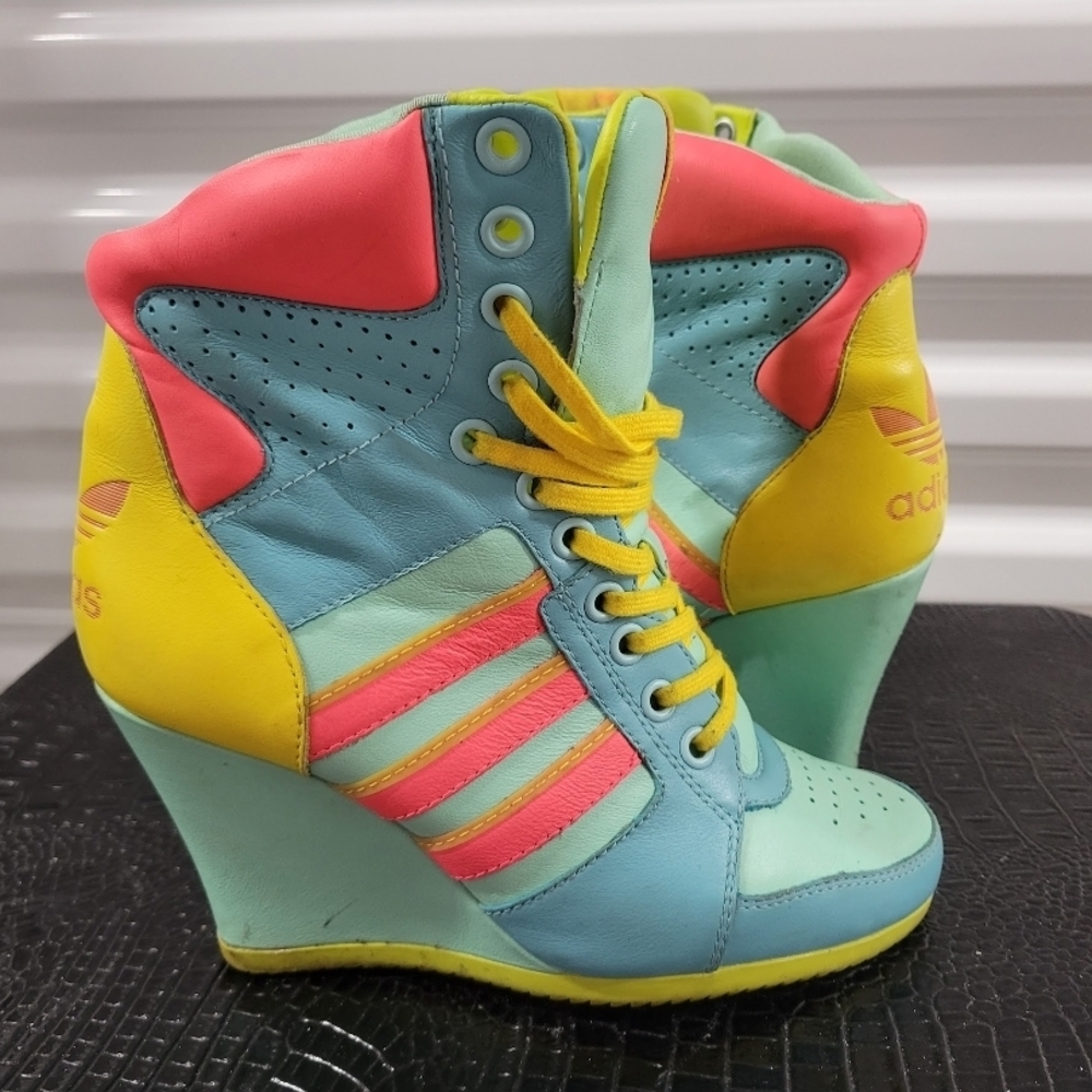 Adidas Women's Colorful Wedge Sneakers
